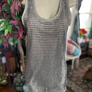 Silver Studded Tank Top